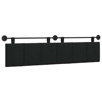 vidaXL Cabecero Colgante Negro Tela Vidaxl