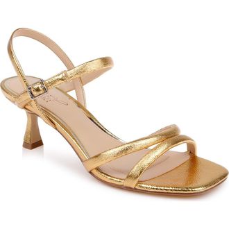Badgley Mischka Zianna II Sandal in Gold Antique at Nordstrom, Size 6.5