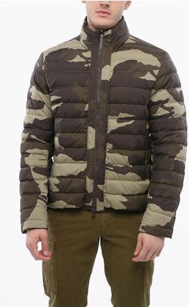 Woolrich Puffer Jacket BERING With Camouflage Pattern size Xs