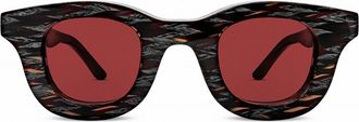Thierry Lasry Hacktivity 3104 Womens Sunglasses Burgundy Size 43