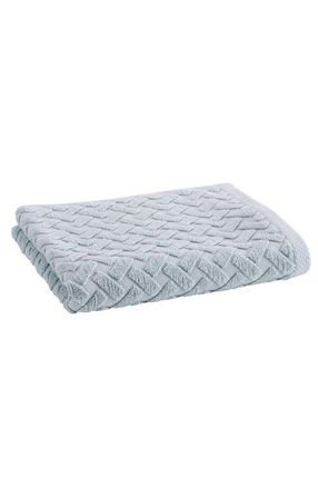 Christy Trellis Textured Cotton Rayon Fibre Blend Soft Hand Towels in Glacier at Nordstrom