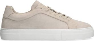 Manfield su&egrave;de sneakers beige