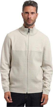 HUGO BOSS Hybrid Sweater - Heren - Vesten - Beige - S - Truien & Vesten