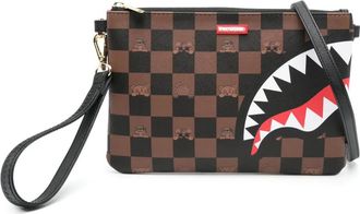 Sprayground checked messenger bag - Brown