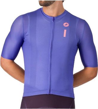 Castelli Drittone Logo Jersey Velotrikot f&uuml;r Herren | lila
