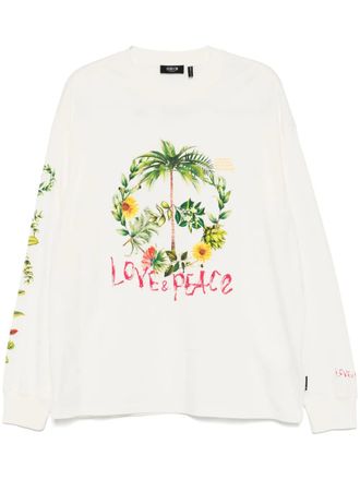 Five CM graphic-print T-shirt - men - Cotton - S - Neutrals