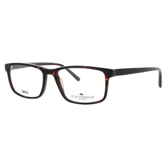 Chesterfield Mens Tortoise Rectangular Eyeglass Frames Ch-58Xl