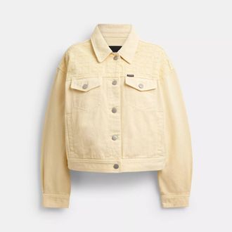 Coach Garment Dyed Denim Jacket