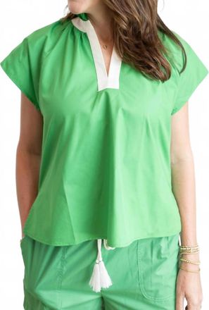 Entro Georgina Top In Green