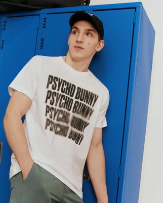 Psycho Bunny Mens Lawrence Graphic Tee 100 WHITE / XXL