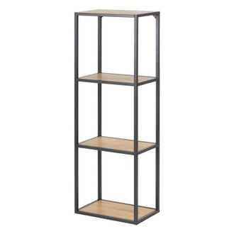 Selsey Selsey KRAPINA - Libreria / soggiorno - altezza 108 cm - rovere / nero - industriale