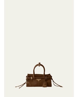 Prada Bonnie Suede Shoulder Bag