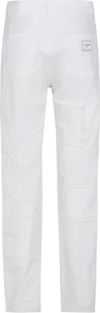 Dolce & Gabbana Womens White Cotton Straight-Leg Jeans Clothing