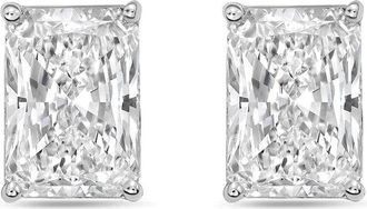 Diana M. Jewels 14Kt White Gold 4.00 cts Lab Grown Radiant Cut Diamond Studs