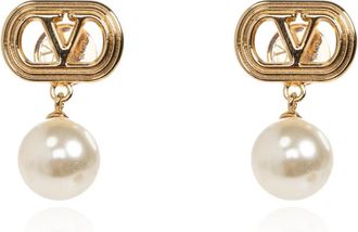 Valentino Garavani Glazen Pareloorbellen - Dames - Oorbellen - Geel - ONE Size - Accessoires