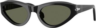 Persol Zonnebril met stijl 95/58 - Dames - Zonnebrillen - Zwart - 53 MM - Accessoires