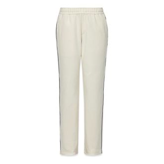 MCM Mcm, Broeken, Heren, Wit, L, Katoen, Essentiële trainingsbroek in Romanit met logo