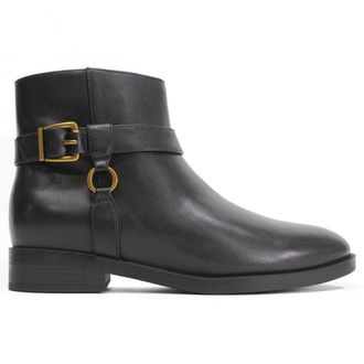 Vionic Rhiannon Leather Womens Ankle Boots - Black - Size:UK 6.5