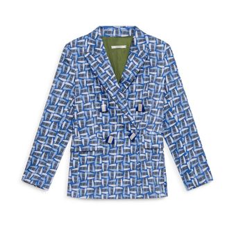 Maliparmi Blazers, female, Blue, Size: XS Mali Stones Jacket