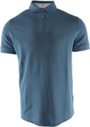 Tommy Hilfiger Blauwe Polo Shirt 1985 Regular Fit - Heren - Polos - Blauw - S - Katoen - Tops