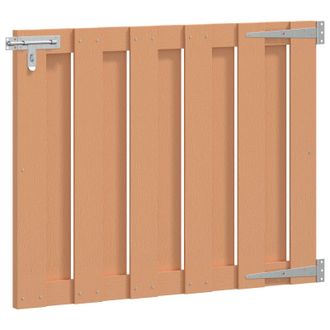 vidaXL Puerta De Jard&iacute;n 100 X 80 Cm Wpc Y Aluminio Marr&oacute;n Vidaxl