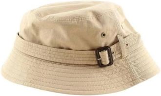 Burberry Pre-owned Katoenen Hoed - Dames - Vintage Accessoires - Beige - ONE Size - Katoen - Vintage