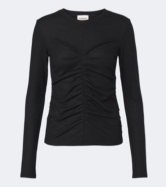 Isabel Marant Delesa ruched jersey top