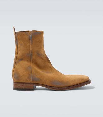 Acne Studios Distressed suede ankle boots