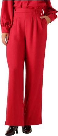 Pom Amsterdam Broeken, Dames, Rood, XS, Polyester, Pants