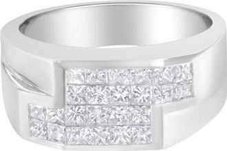 House of Brilliance 14KT White Gold 1 3/4 cttw Diamond Cluster Ring at Nordstrom, Size 11