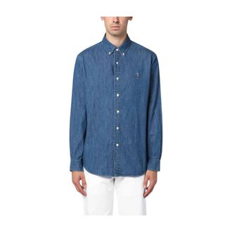Polo Ralph Lauren Sportshirt - Heren - Spijkeroverhemden - Blauw - XL - Denim - Overhemden