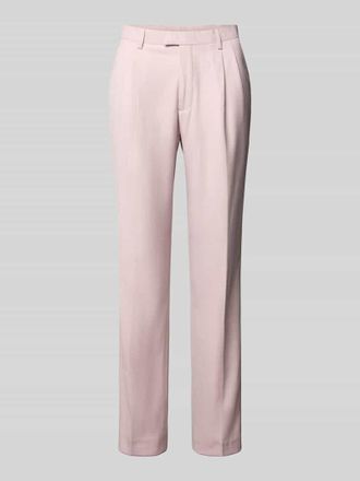 Mc Neal Straight Fit Anzughose mit B&uuml;gelfalten in Rosa, Gr&ouml;&szlig;e 102