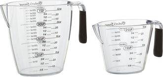 Baker's Secret Set 2 caraffe in plastica con manico in gomma