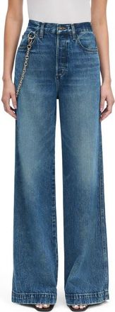 Favorite Daughter The Masha Superhigh Waist Wide Leg Jeans in Dillion at Nordstrom, Size 25
