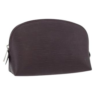 Louis Vuitton Pre-owned Cosmetic Pouch - Dames - Vintage Accessoires - Paars - ONE Size - Leer - Vintage
