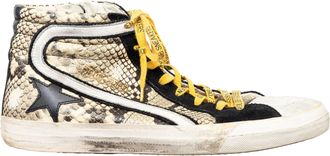 Golden Goose Printed Snakeskin Sneakers - 10s