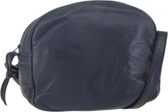 Loewe Pre-owned Cross Body Bags, female, Blue, Size: ONE SIZE Pre-owned Leather Shoulder Bag