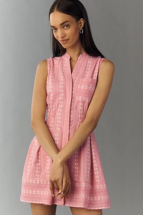 Maeve Sleeveless V-Neck Shirtdress