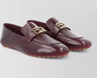 Fendi leather loafers