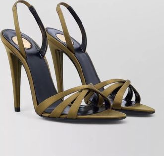 Saint Laurent kate 110 satin sandal open toe