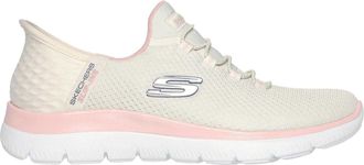 Skechers Mens Summits - Diamond Dream slip-in vrijetijdsschoenen (Gebroken Wit/Roze)