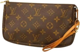Louis Vuitton Pre-owned Clutches, female, Brown, Size: ONE SIZE Pre-owned Pouch