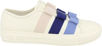 Ferragamo Nataly Calfskin Leather Low-Top Sneakers