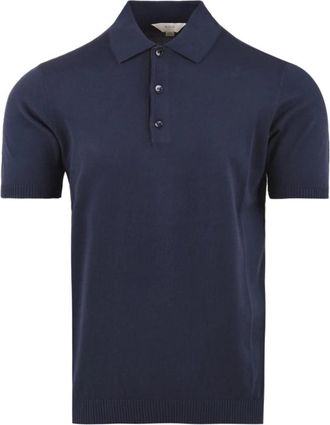 Malo Shaved Short Sleeve Polo - Heren - Polos - Blauw - L - Katoen - Tops