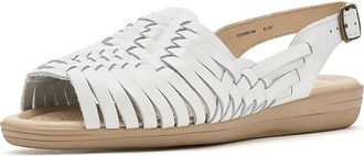 COMFORTIVA Sunrise Womens Shoes White M-Vege : 6.5 M (B), Leather