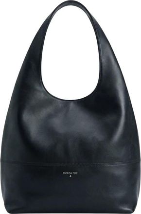 Patrizia Pepe Shopper Tas - Dames - Schoudertassen - Zwart - ONE Size - Leer - Tassen