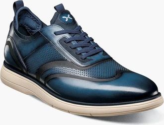 Stacy Adams Edgewood 25690-400 Sneakers Mens Blue Wingtip Shoes HTAT1179