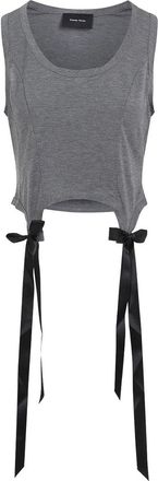 Simone Rocha Easy Tank Top With Bow Tails