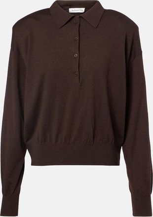 Frankie Shop Croydon wool-blend polo sweater