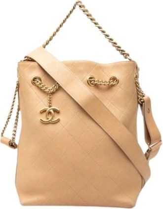 Chanel Bolso Cubo Acolchado Pre-owned - Pre-owned - Mujer - Beige - ONE SIZE